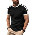 Herren T-Shirt Kurzarm Sport Mesh Rundhals