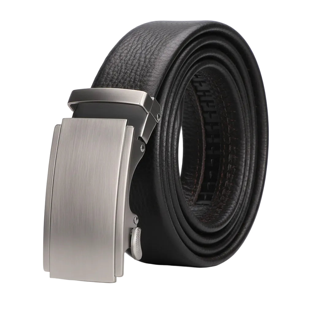 Herren Gürtel Leder Automatische Schnalle Klassisch