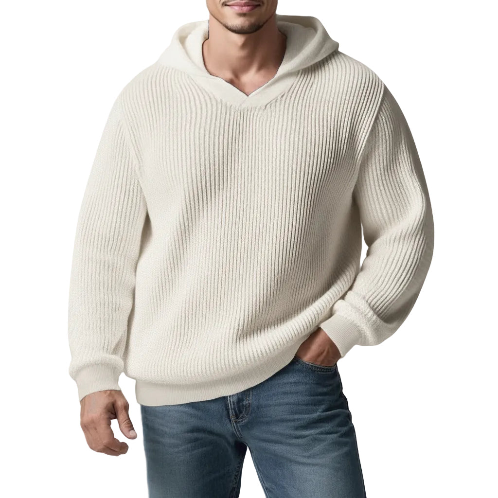 Herren Hoodie Rundhals Langarm Lockerer Schnitt
