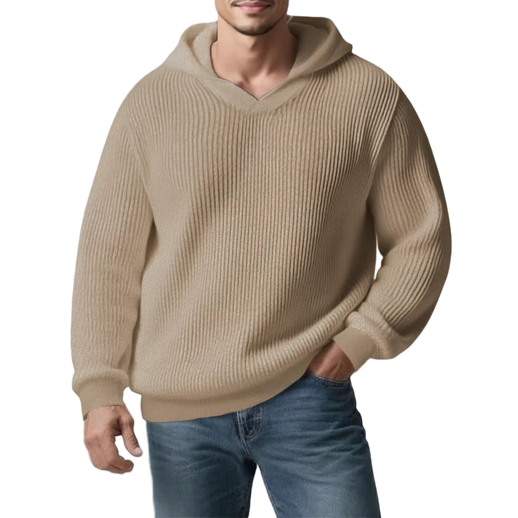 Herren Hoodie Rundhals Langarm Lockerer Schnitt