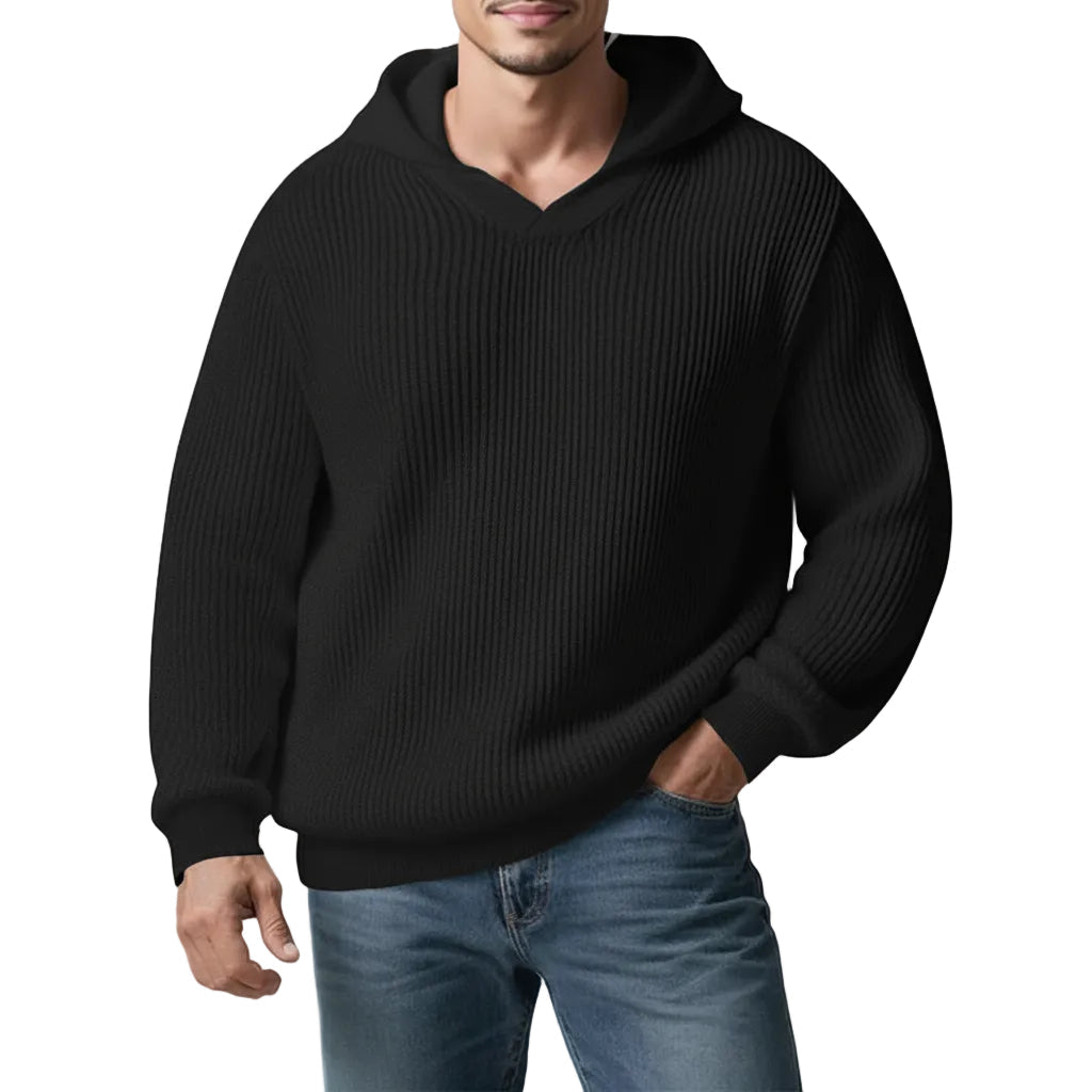 Herren Hoodie Rundhals Langarm Lockerer Schnitt