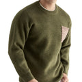 Herren Sweater Rundhals Strick Lange Ärmel Gerade Passform