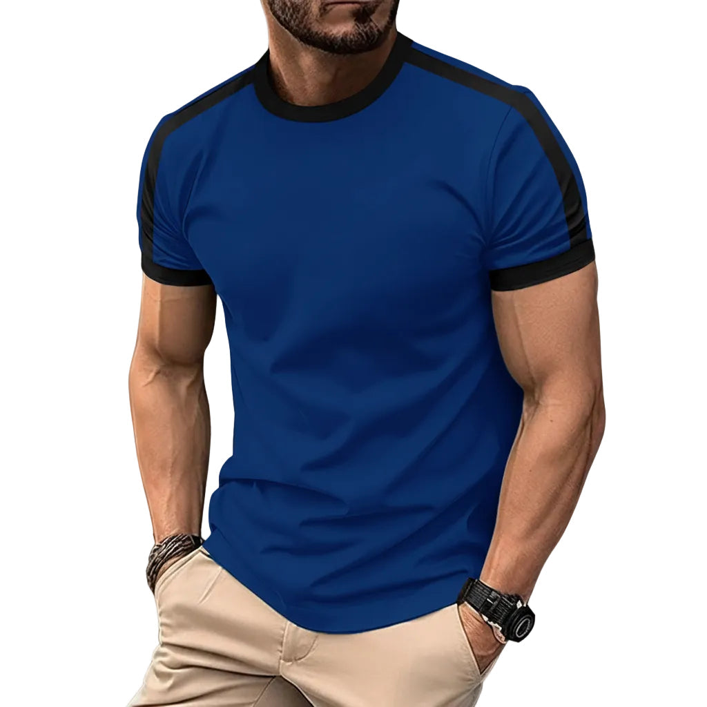 Herren T-Shirt Kurzarm Sport Mesh Rundhals